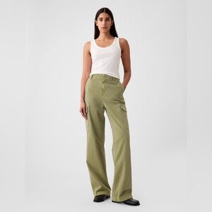 Gap Loose Khaki Cargo Pants Desert Cactus Green size 00